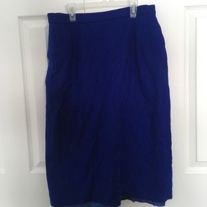 Royal blue pencil skirt